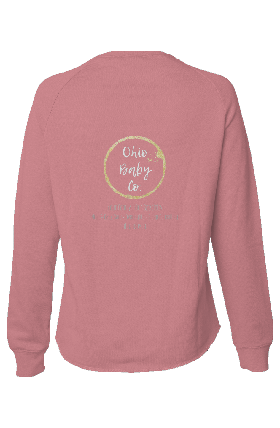 Ohio baby co crewneck-white logo