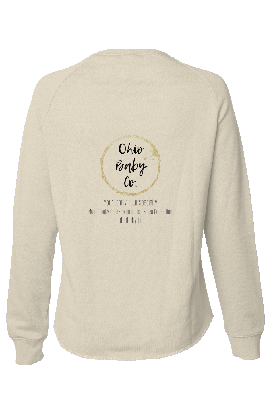 Ohio baby co crewneck- black logo