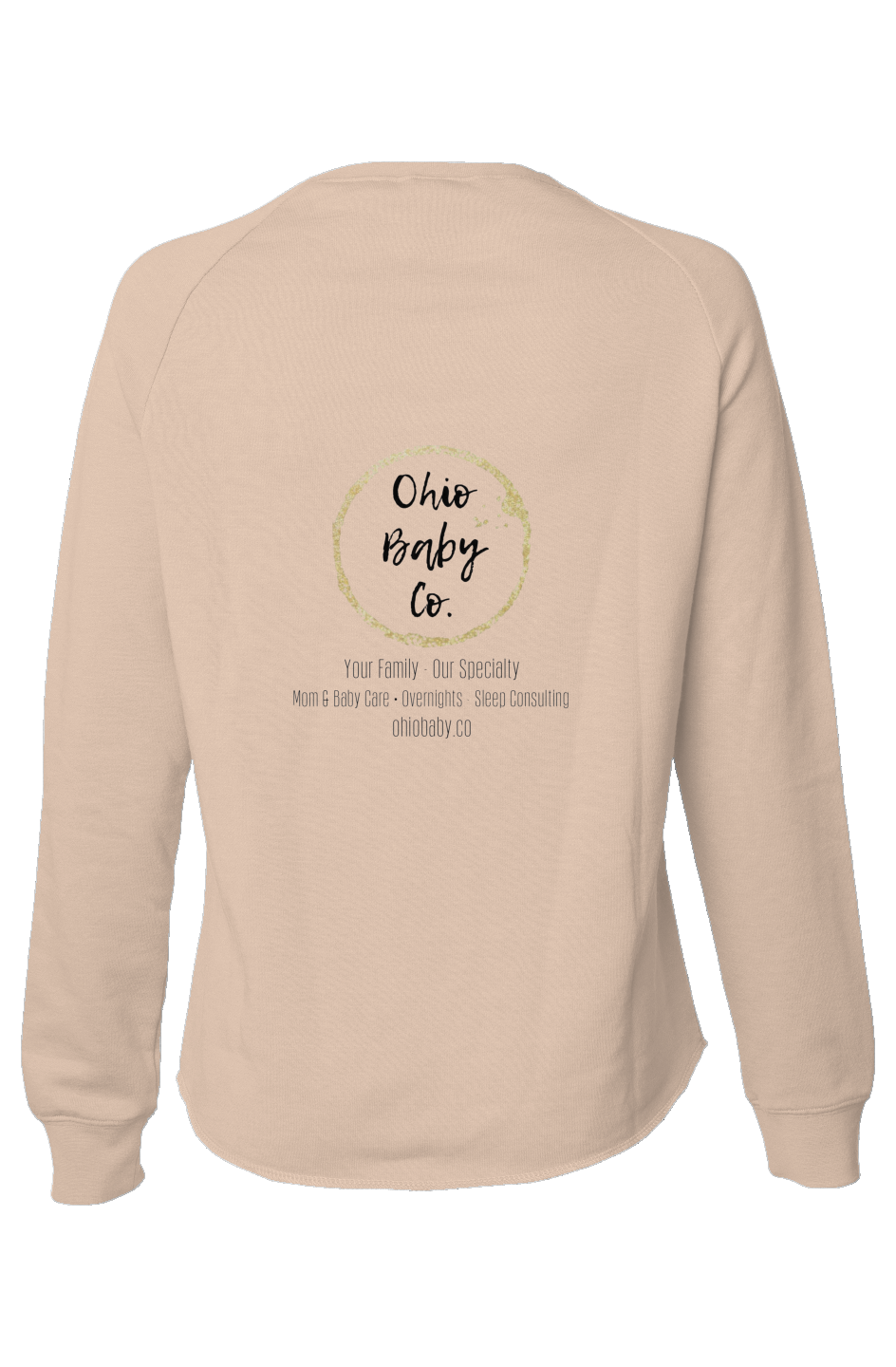 Ohio baby co crewneck- black logo