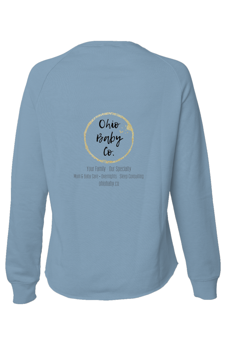 Ohio baby co crewneck- black logo