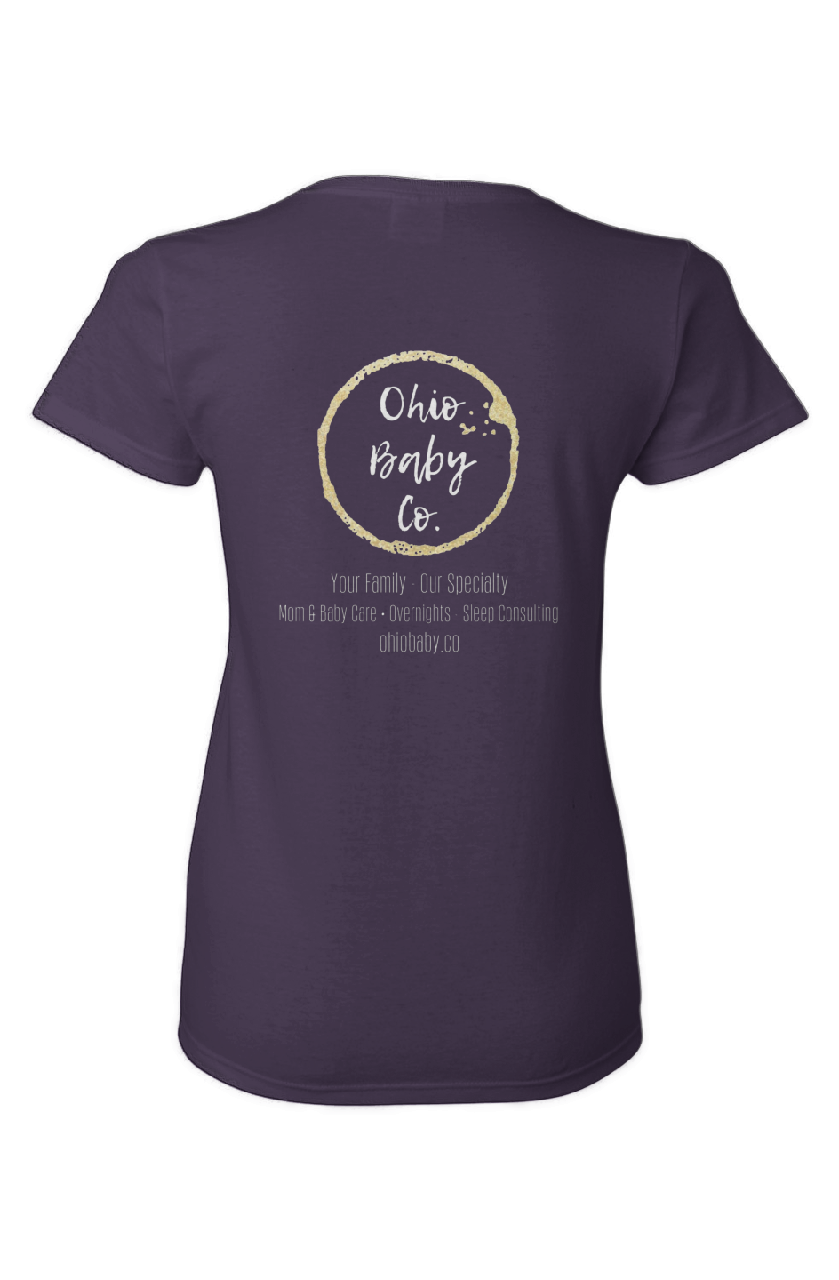 ohio baby co tshirt- white logo