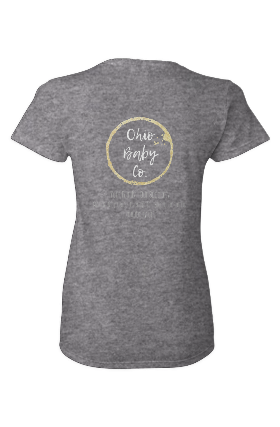 ohio baby co tshirt- white logo