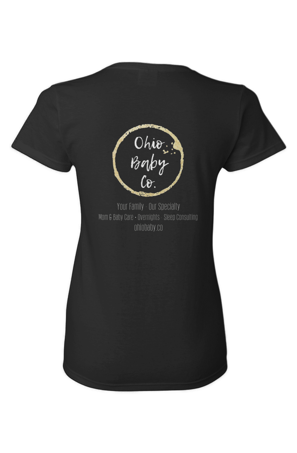 ohio baby co tshirt- white logo