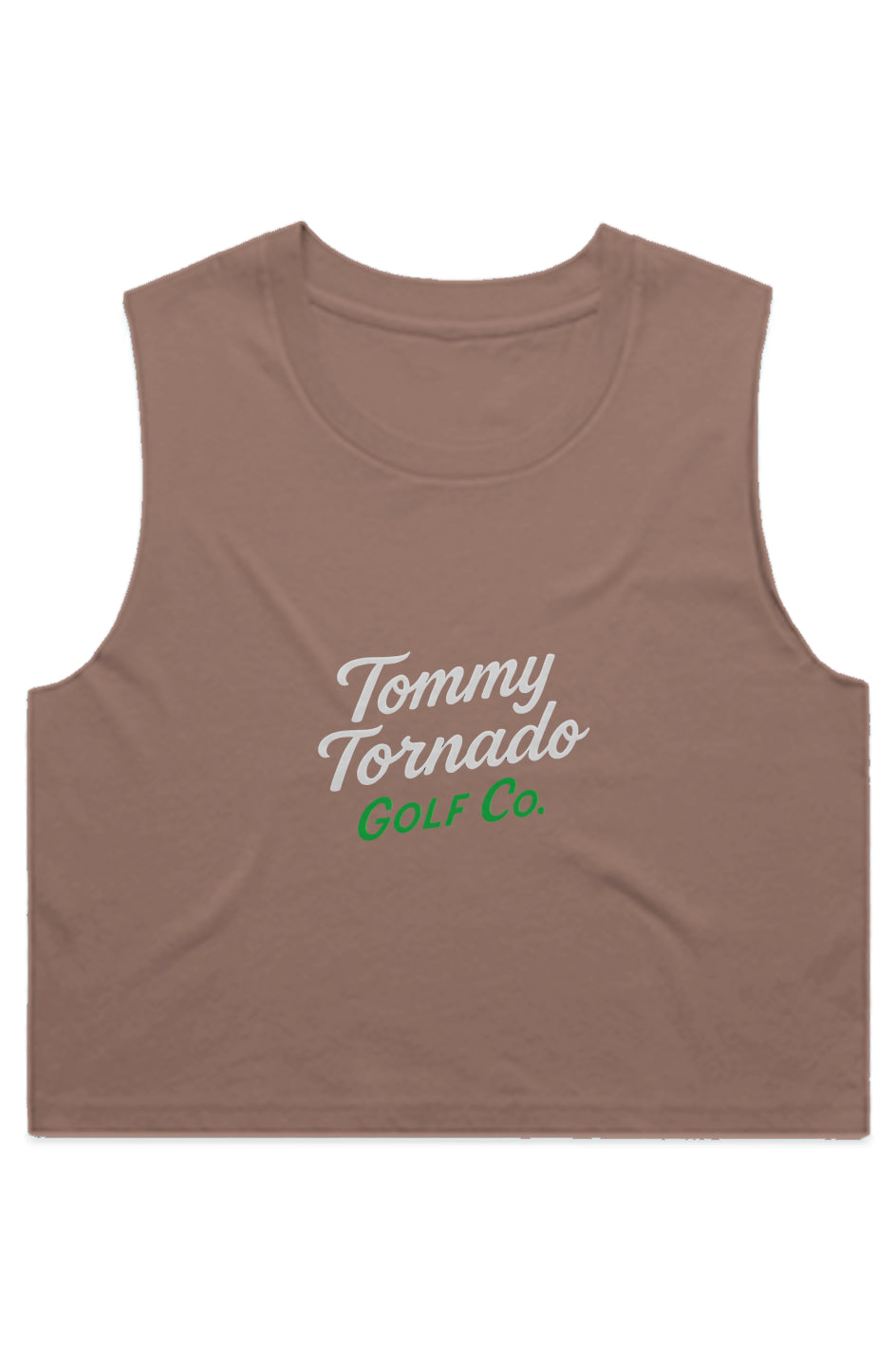Twister Crop Tank- White Logo