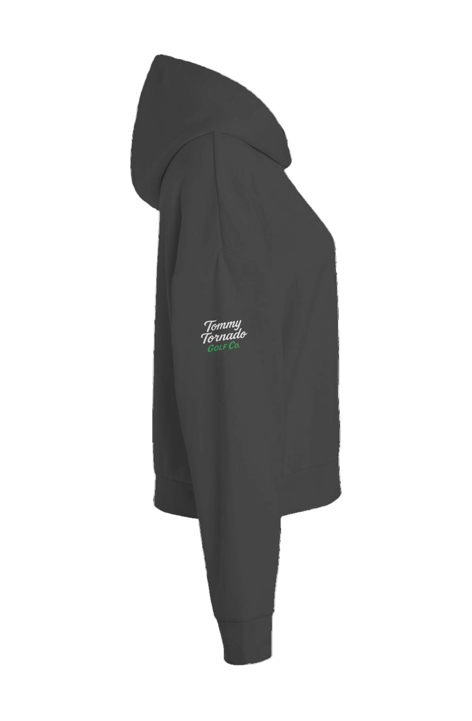 He's Golfing Crop Hoodie