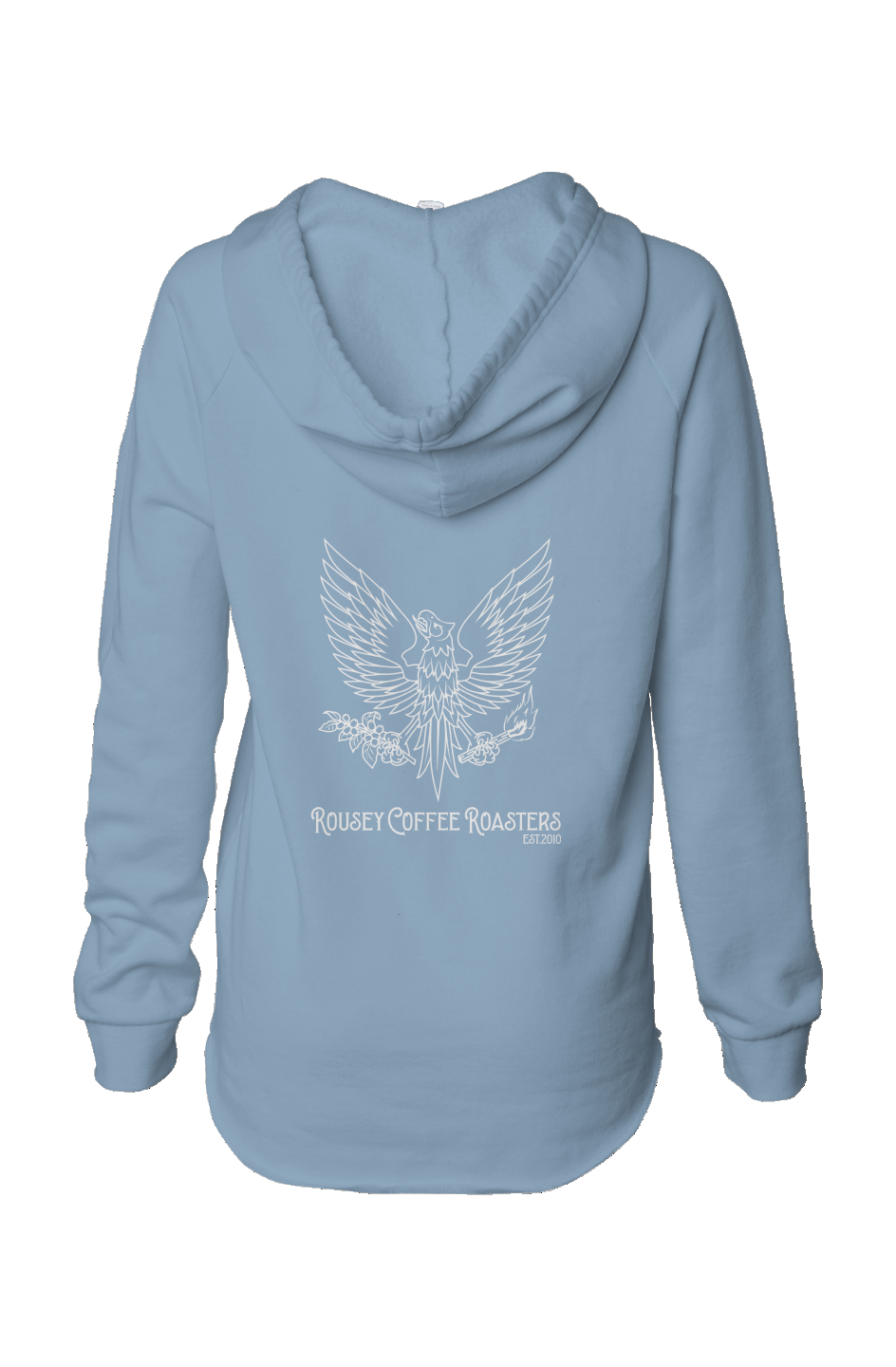 Womens Lightweight  Wash Hooded Sweatshirt