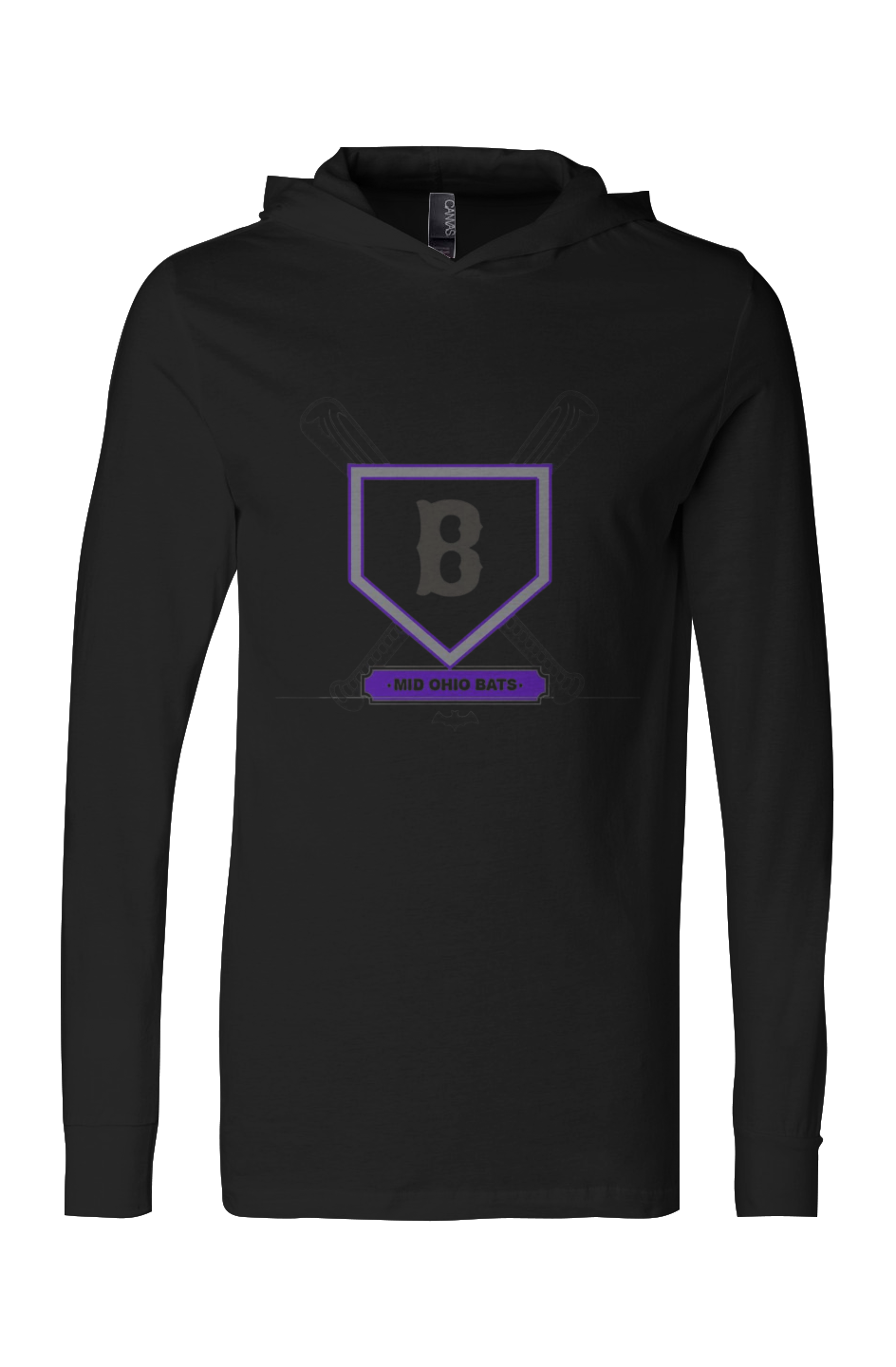 Bats Hooded Long Sleeve Tee