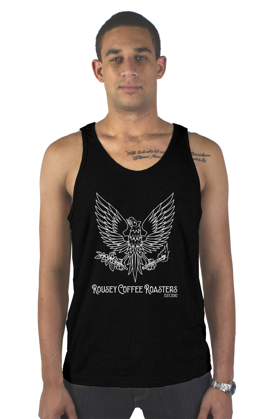 Rousey Coffee Roaster Tank- 100% Cotton