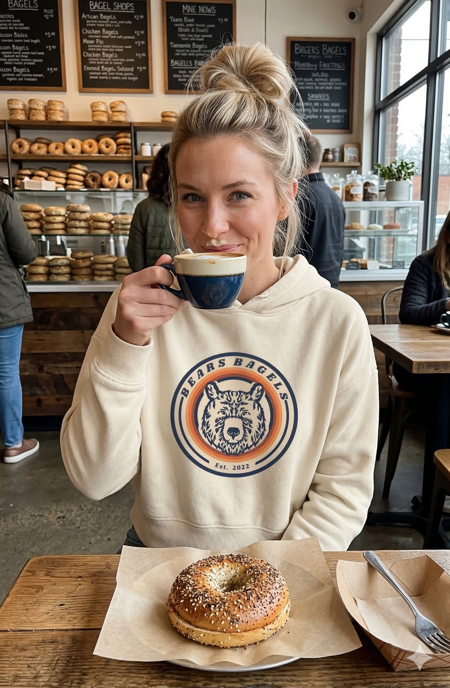 Bear's Bagel Women's hip height hoodie